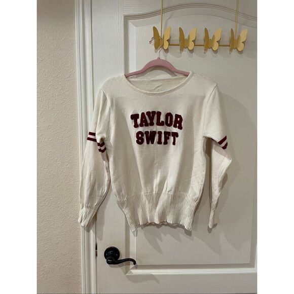 Taylor Swift "Red (Taylor's Version)" collegiate knit varsity sweater size small - Picture 1 of 4